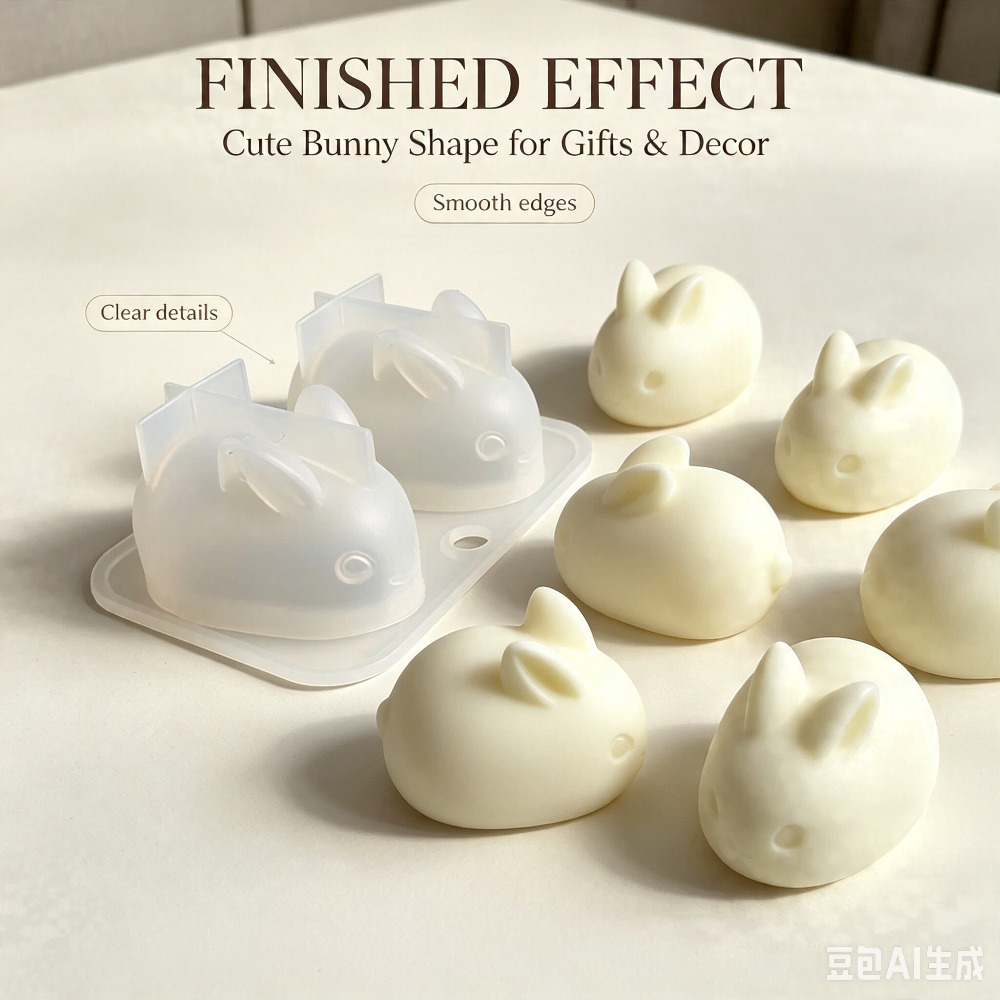 Soap Making Instructions - 3D Mini Rabbit Silicone Mold Food