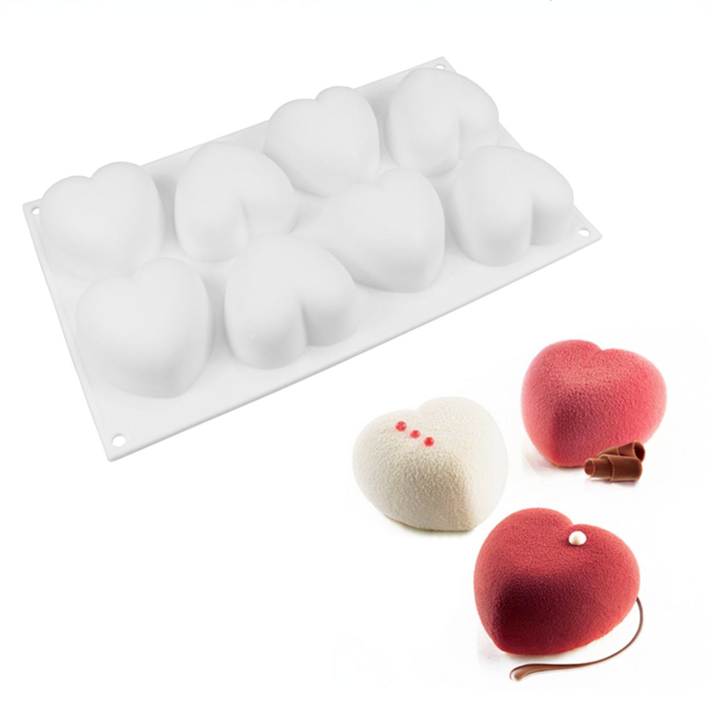 Love Heart Silicone Soap Mold  - Soap Making Instructions ulasan dan harga