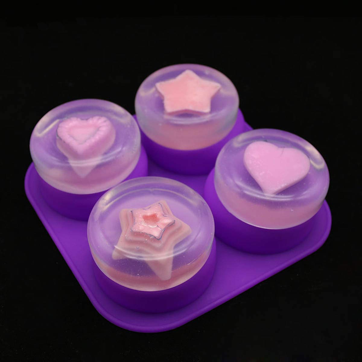 1-2 PCS 4 Cavity Reusable Roun - Soap Making Instructions ulasan dan harga