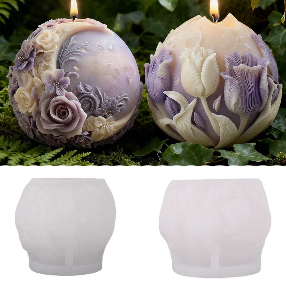 Moon Rose Tulip Ball Candle Si - Soap Making Gifts ulasan dan harga