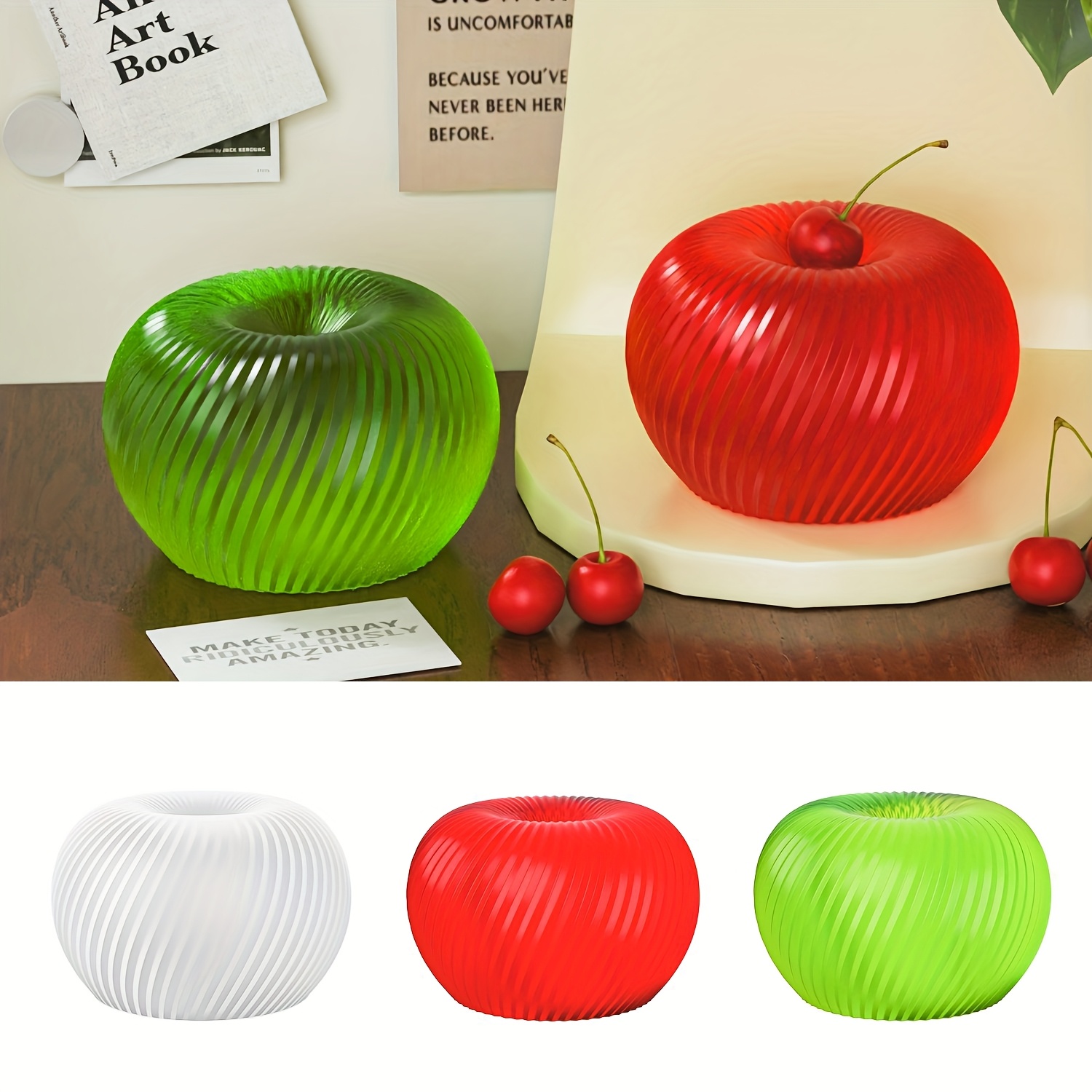 A trendy red apple silicone mo - Soap Making Ins ulasan dan harga