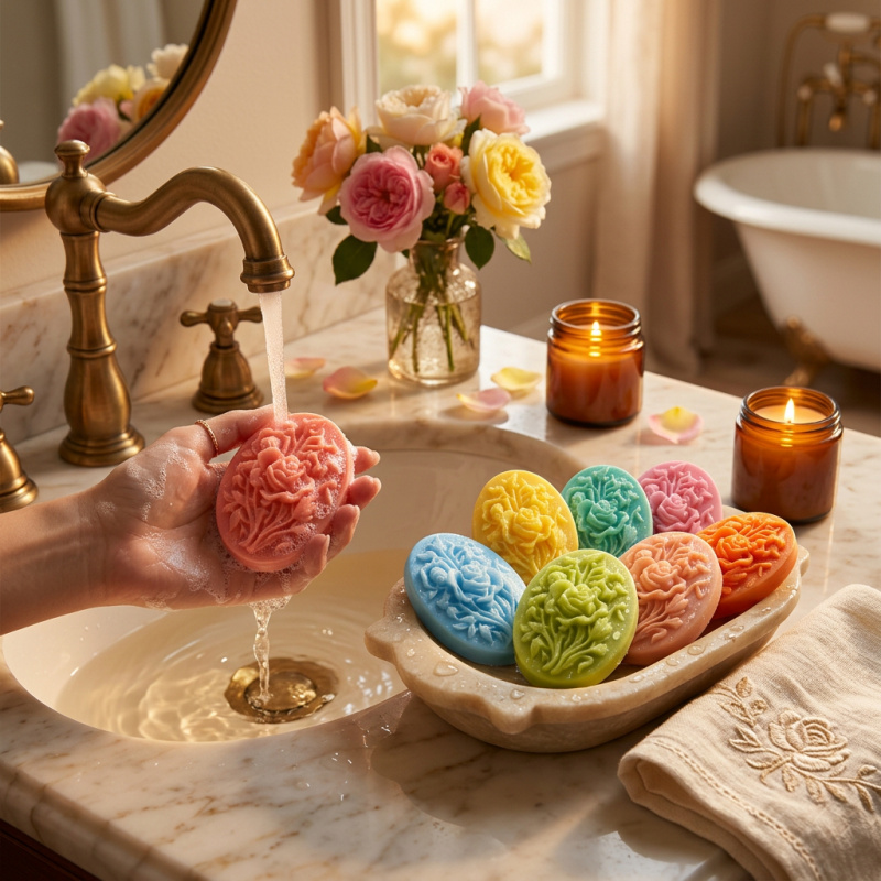 4 Silicone mold with flower sh - Soap Making Instructions ulasan dan harga